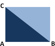 area of a right-angled triangle